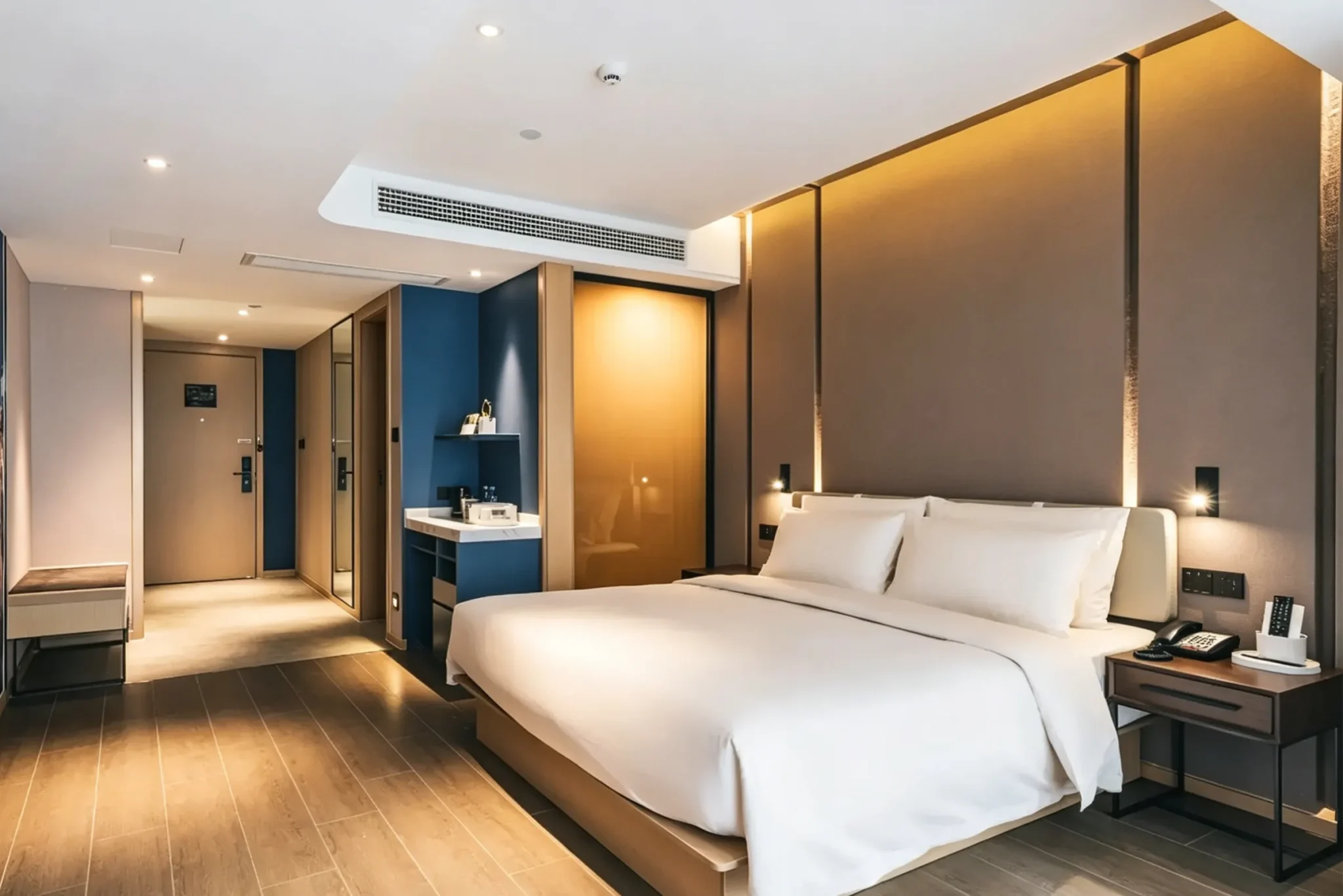 How Custom Built-in Furniture for Hotel Guest Room Maximizes Boutique Space